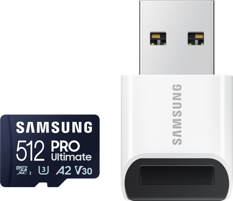Aanbieding Samsung PRO Ultimate 512 GB (2023) microSDXC + USB lezer