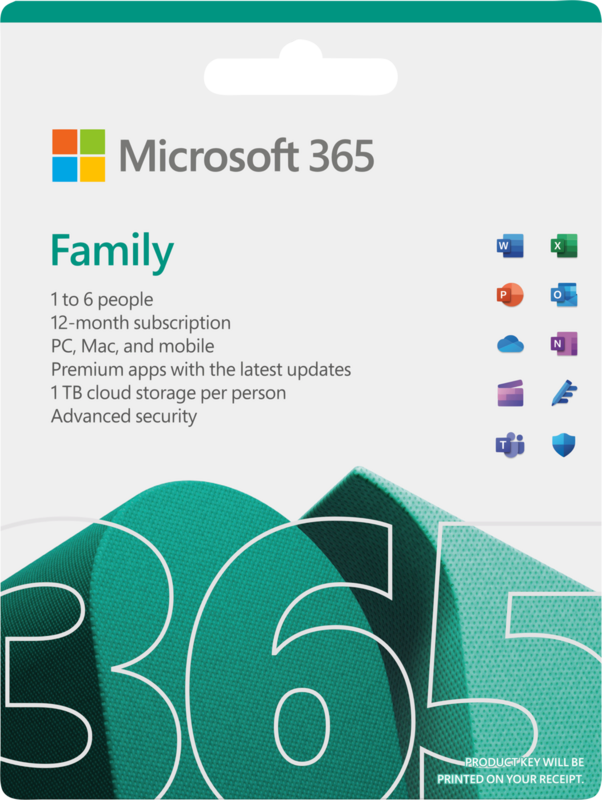Aanbieding Microsoft Office 365 Family EN Abonnement 1 jaar