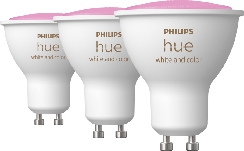 Aanbieding Philips Hue White and Color GU10 3-pack