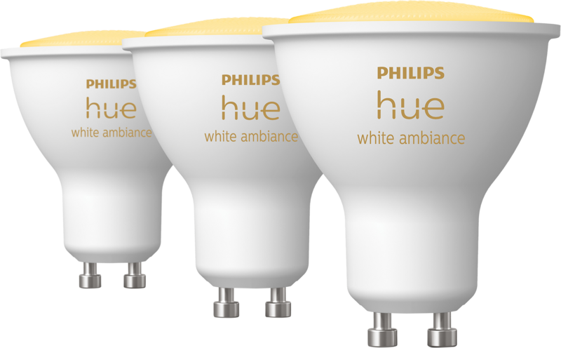 Aanbieding Philips Hue White Ambiance GU10 3-pack