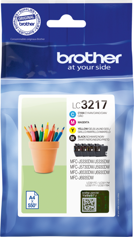 Aanbieding Brother LC3217 Cartridge 4-Pack