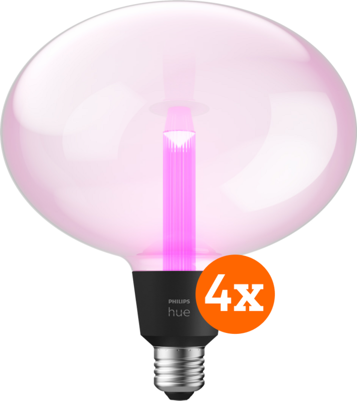 Aanbieding Philips Hue Lightguide Ellipse White and Color E27 4-pack