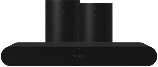 Aanbieding Sonos Ray Zwart + 2x Era 100 Zwart