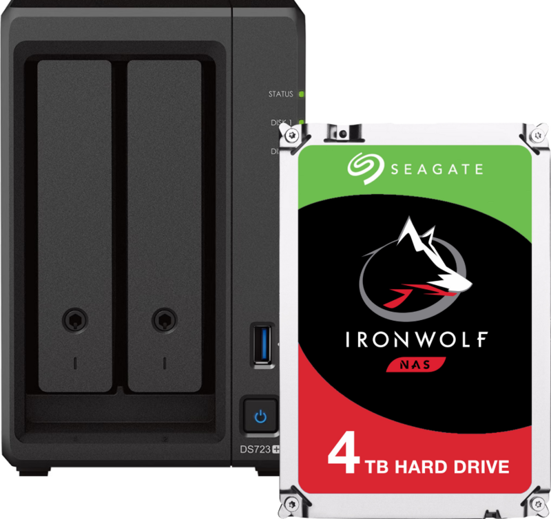 Aanbieding Synology DS723+ + Seagate Ironwolf 4TB