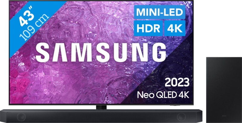 Aanbieding Samsung Neo QLED 43QN90C (2023) + Soundbar