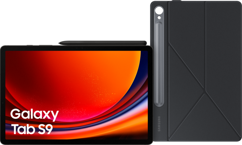 Aanbieding Samsung Galaxy Tab S9 11 inch 128GB Wifi Crème + Book Case Zwart