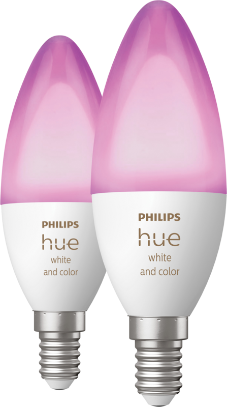 Aanbieding Philips Hue White and Color E14 Duo pack