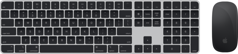 Aanbieding Apple Magic Keyboard met numeriek toetsenblok en Touch ID Qwerty + Mouse (2021) Zwart