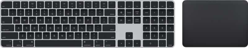 Aanbieding Apple Magic Keyboard met numeriek toetsenblok en Touch ID Qwerty + Trackpad (2021) Zwart