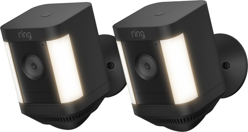 Aanbieding Ring Spotlight Cam Plus - Battery - Zwart - 2-pack