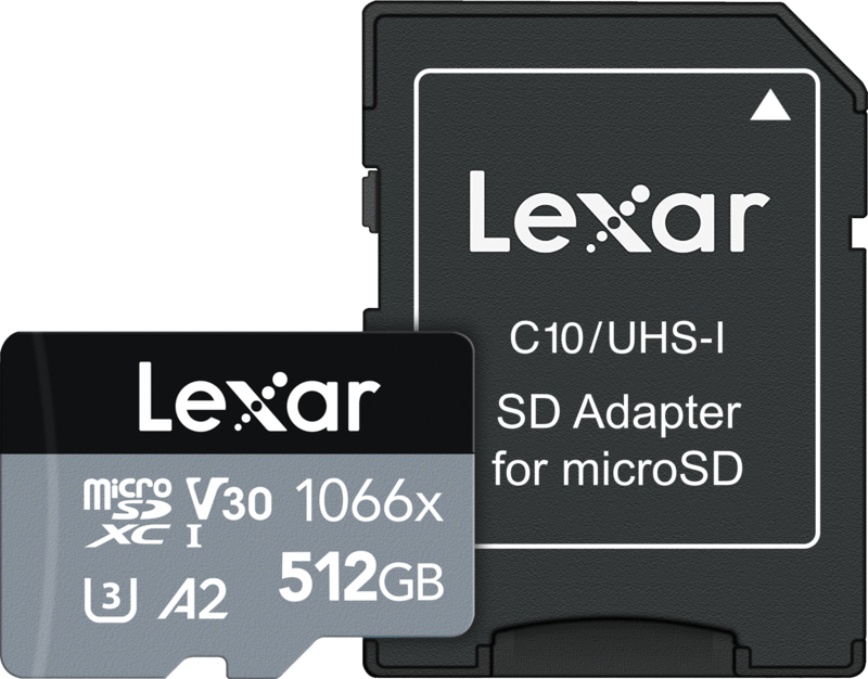 Aanbieding Lexar Professional 1066x SILVER 512GB microSDXC