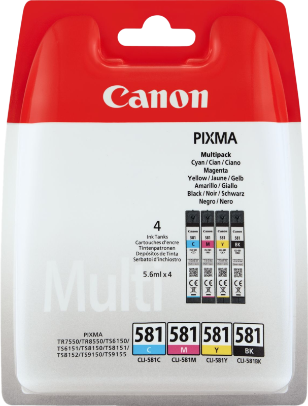 Aanbieding Canon CLI-581 Cartridges Combo Pack