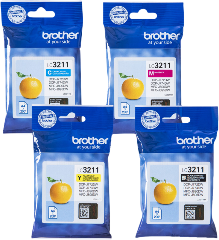 Aanbieding Brother LC-3211 Cartridges Combo Pack