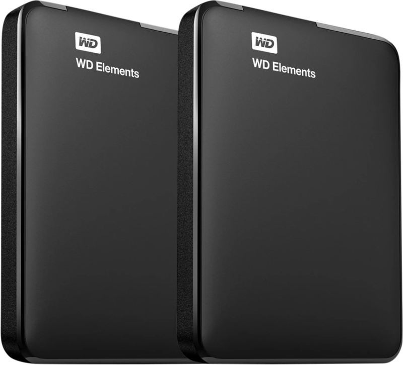 Aanbieding WD Elements Portable 1TB Duo-Pack