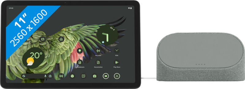 Aanbieding Google Pixel Tablet 128GB Wifi Grijs en Oplaaddock met Speaker + Extra Dock
