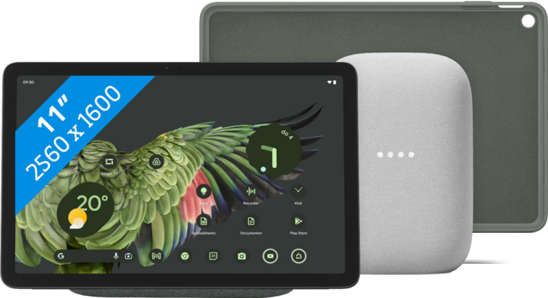 Aanbieding Google Pixel Tablet 256GB Wifi Grijs + Pixel Tablet Back Cover Grijs + Nest Audio Chalk