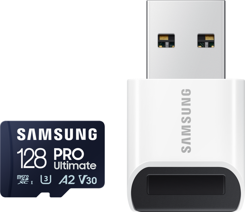 Aanbieding Samsung PRO Ultimate 128 GB (2023) microSDXC + USB lezer